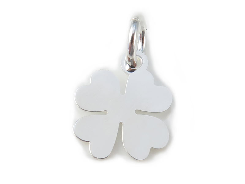 Sterling Silver Clover Pendant 10mm