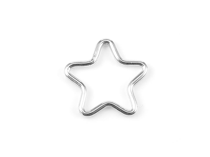 Sterling Silver Star Connector 11mm
