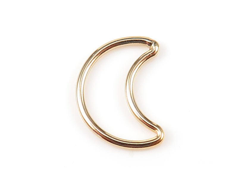Gold Filled Moon Connector 11mm