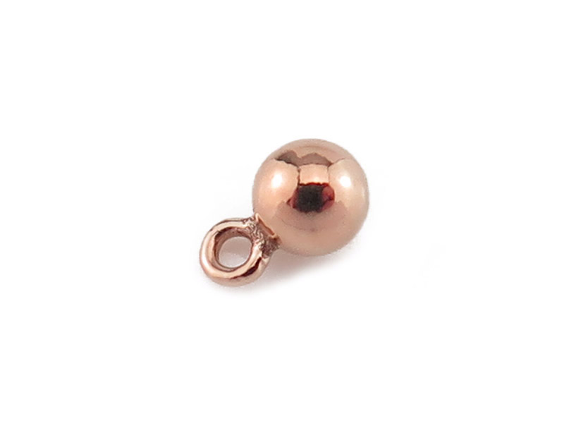 Rose Gold Filled Ball Charm 3mm