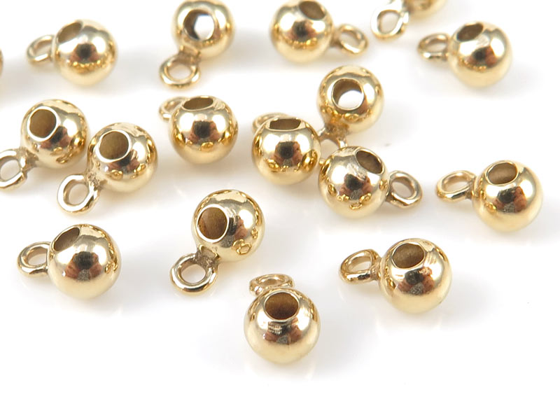 Gold Filled Bead with Ring 3mm