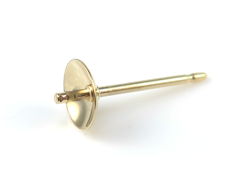 Gold Filled Ear Post with Cup and Peg 5mm