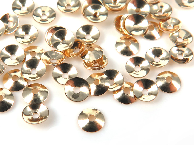 Gold Filled Plain Bead Cap 3mm