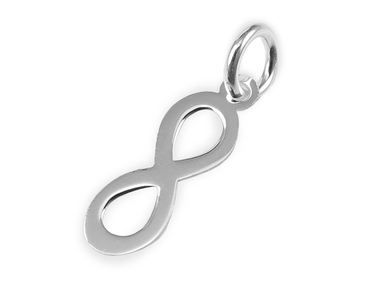 Sterling Silver Infinity Charm 14mm
