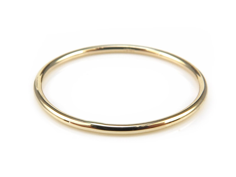 14K Gold Stacking Ring ~ Size H