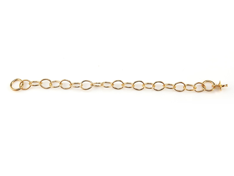 Gold Filled Cable Extension Chain with Peg Drop 2"
