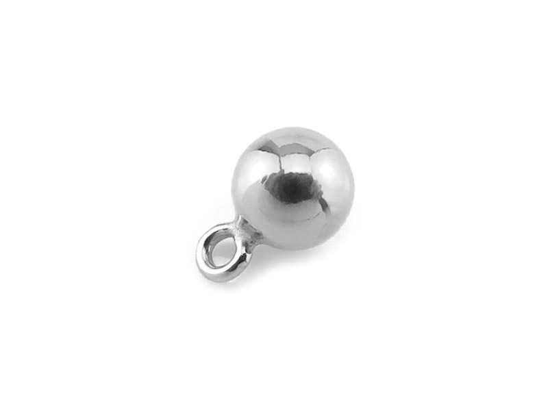 Sterling Silver Ball Charm 4mm