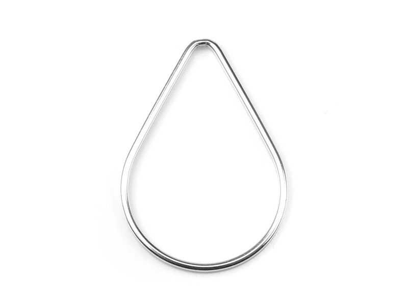 Sterling Silver Pear Connector 29mm