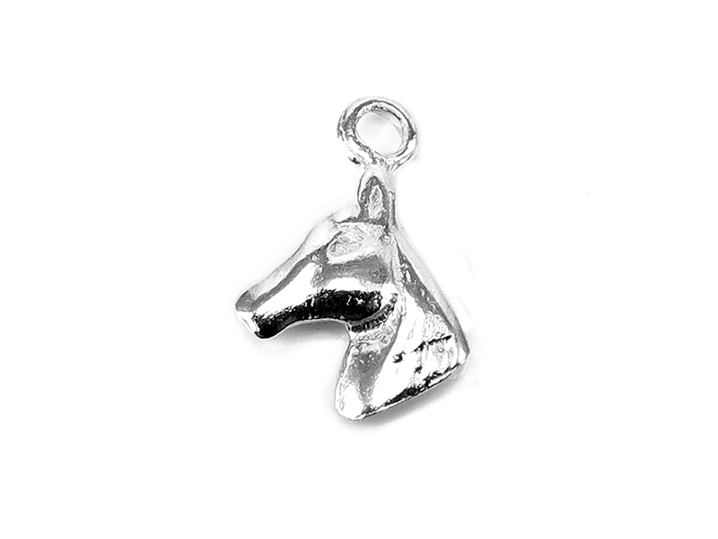 Sterling Silver Horse Charm 12mm