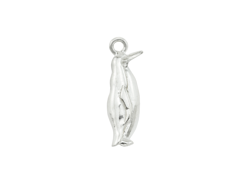 Sterling Silver Penguin Charm 21mm