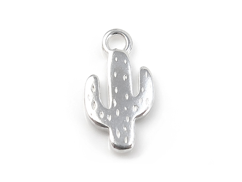 Sterling Silver Cactus Charm 11mm