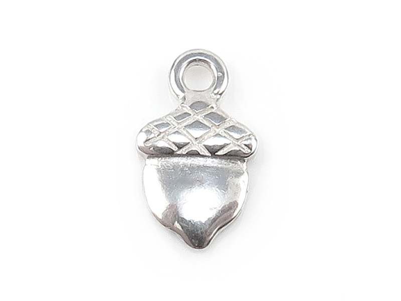 Sterling Silver Acorn Charm 9.5mm
