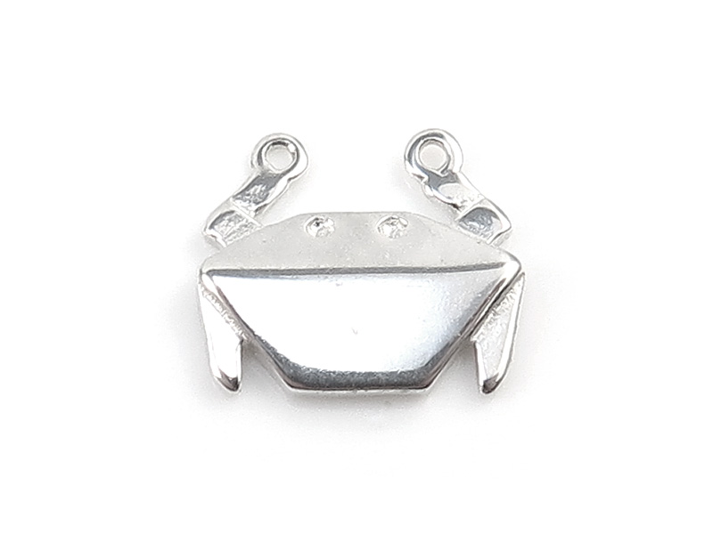 Sterling Silver Origami Crab Connector 10mm