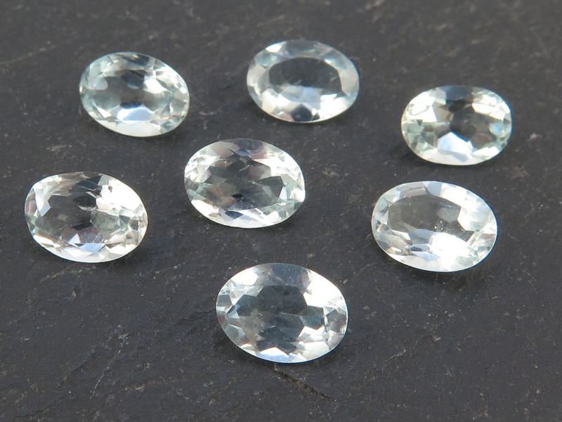 Aquamarine Faceted Oval ~ Various SIzes