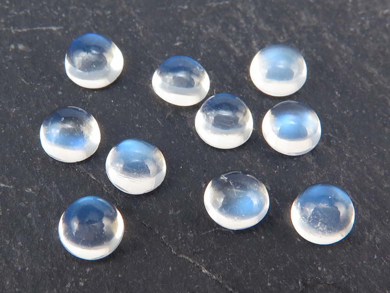 Blue Moonstone Round Cabochon ~ Various Sizes