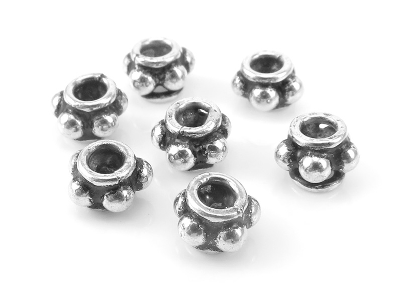 Sterling Silver Bali Style Bead 6mm