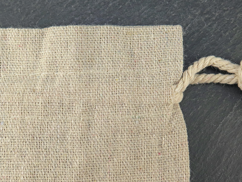 Linen Bag ~ Natural ~ 8cm x 10cm