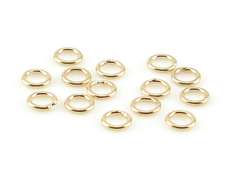 14K Gold Closed Jump Ring 3mm ~ 24g