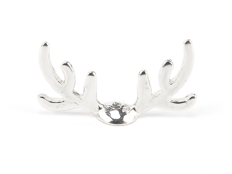 Sterling Silver Antler Bead Cap 3.5mm