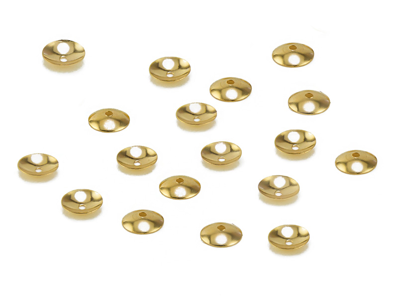 14K Gold Bead Cap 4mm