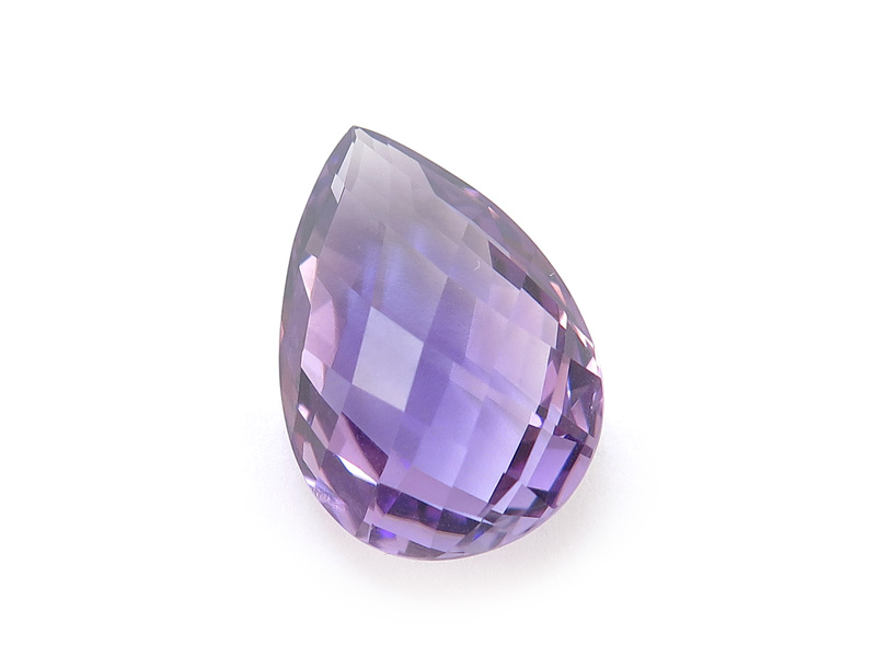 Amethyst Double Sided Faceted Pear ~ Various Sizes