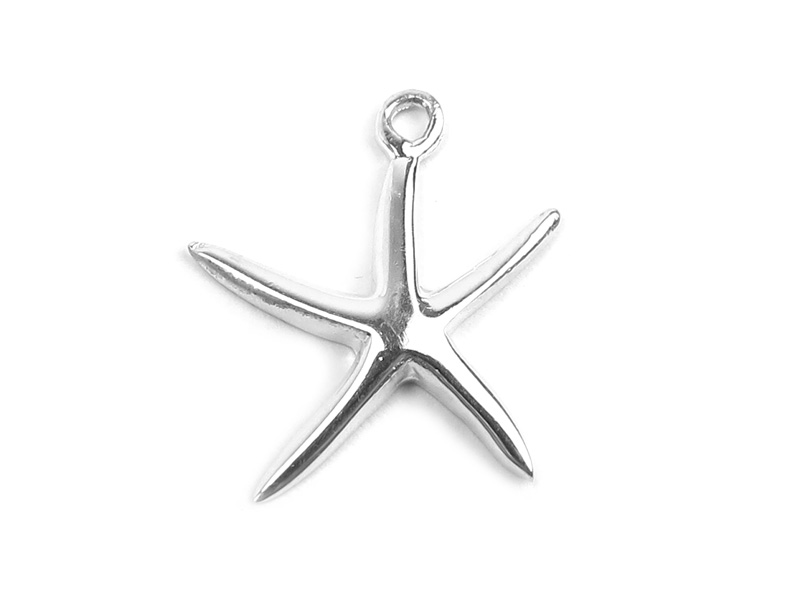 Silver Starfish Metal Charms | Hackberry Creek