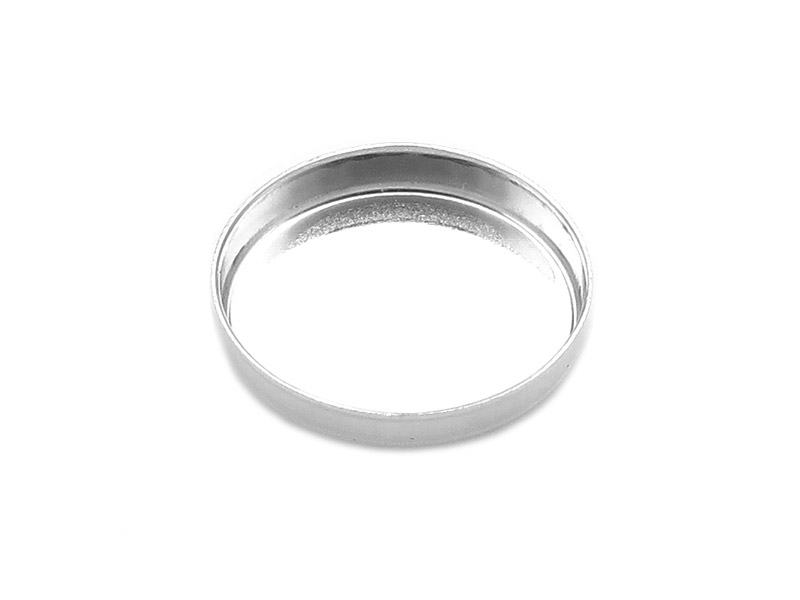 Sterling Silver Oval Bezel Cup Setting 12mm x 10mm