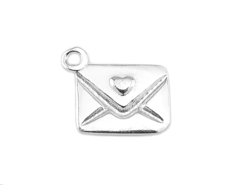 Sterling Silver Love Letter Charm 10mm