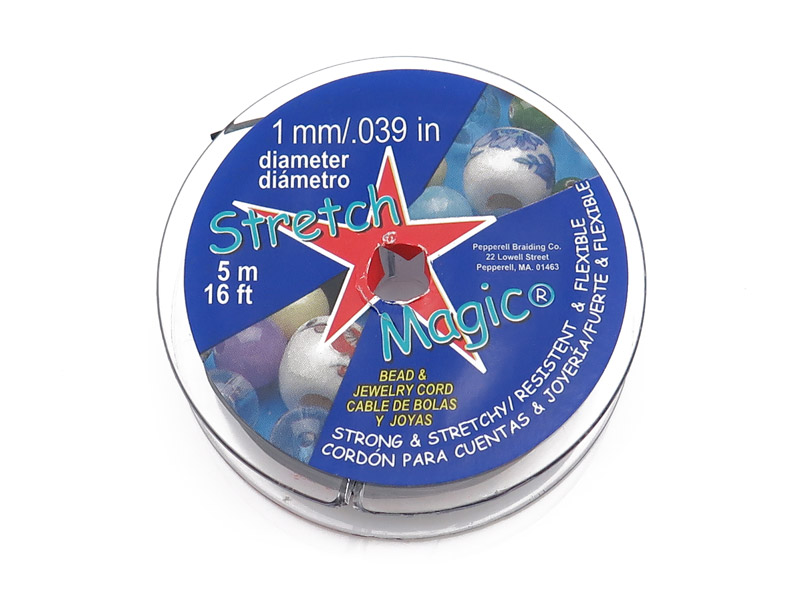 Stretch Magic 0.039" (1mm) Black 5 metres