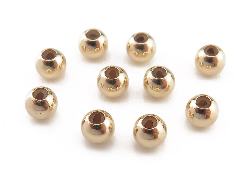 Gold Filled Smart Bead 4mm (1.2mm ID)