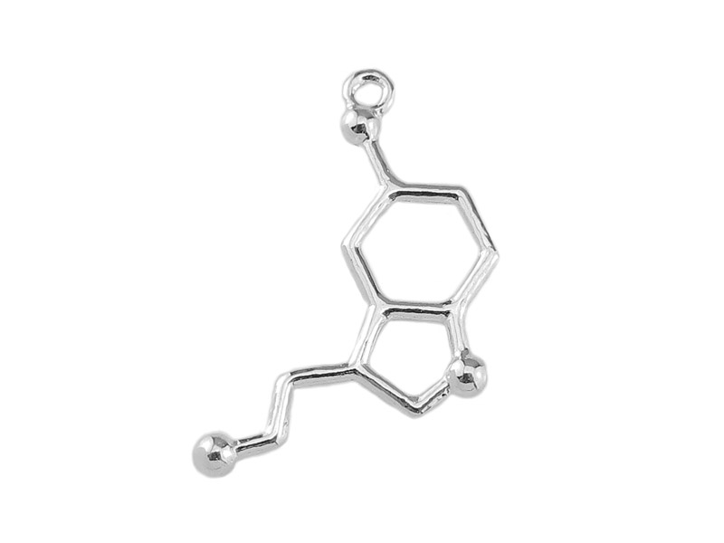 Sterling Silver Serotonin Formula Pendant 28mm