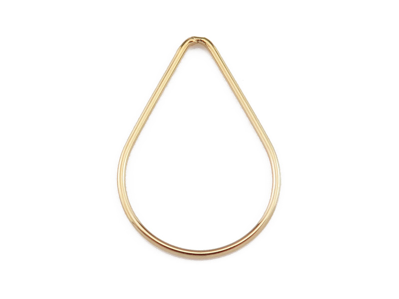 Gold Filled Pear Connector 29mm
