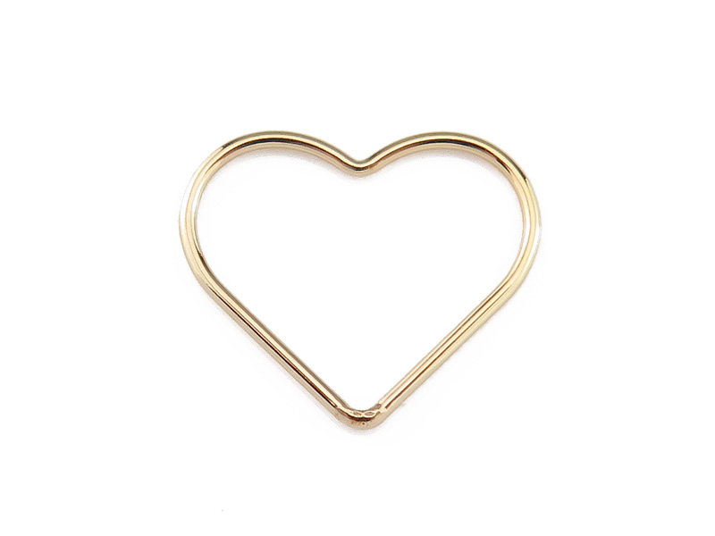 Gold Filled Heart Connector 17.5mm