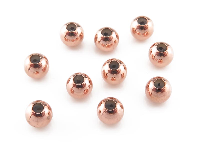 Rose Gold Filled Smart Bead 4mm (0.5mm ID)