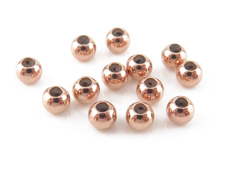 Rose Gold Filled Smart Bead 3mm (0.5mm ID)