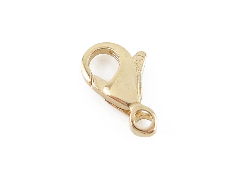 14K Gold Carabiner/Trigger/Lobster Clasp 9.5mm