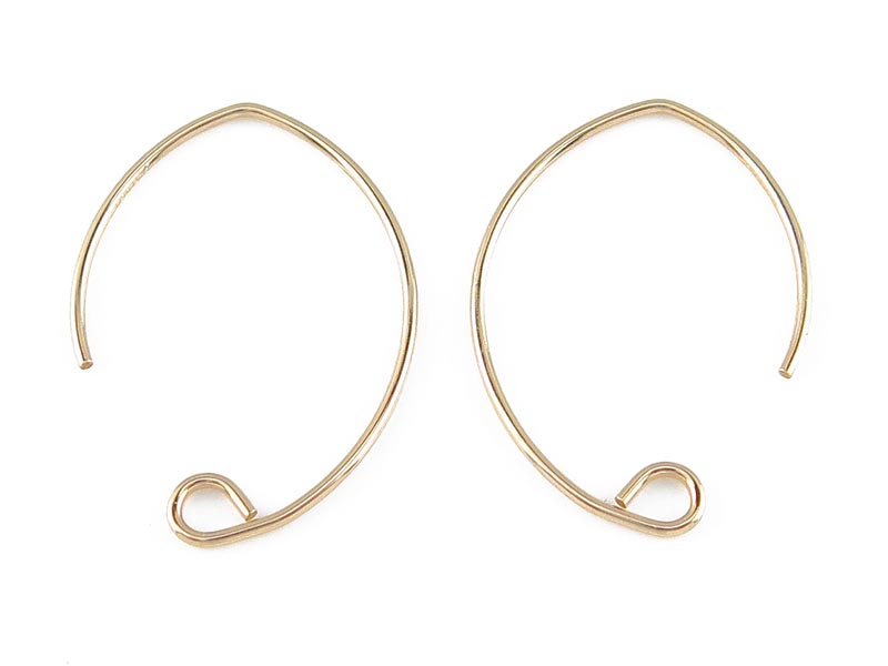 Gold Filled V Shape Ear Wire ~ PAIR