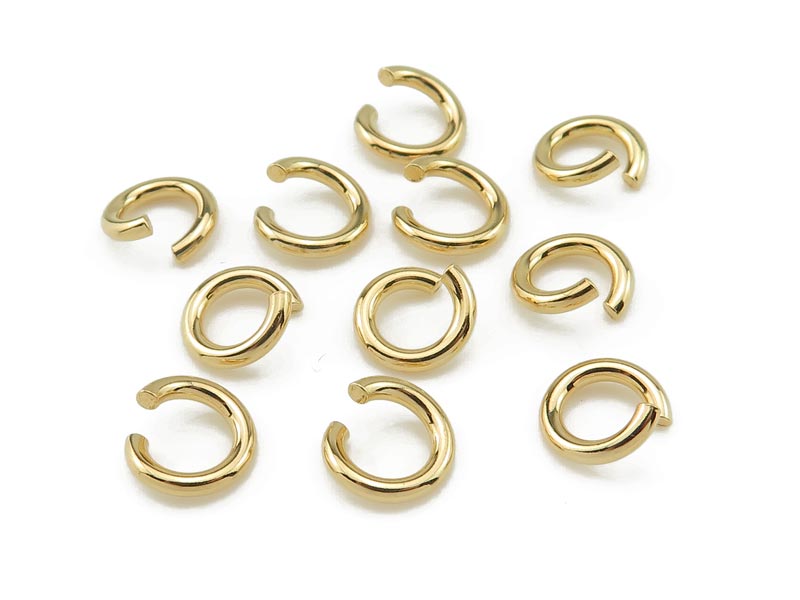 Gold Vermeil Open Jump Ring 7mm ~ 16ga