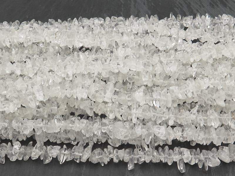 Crystal Quartz Chip Beads ~ 34'' Strand