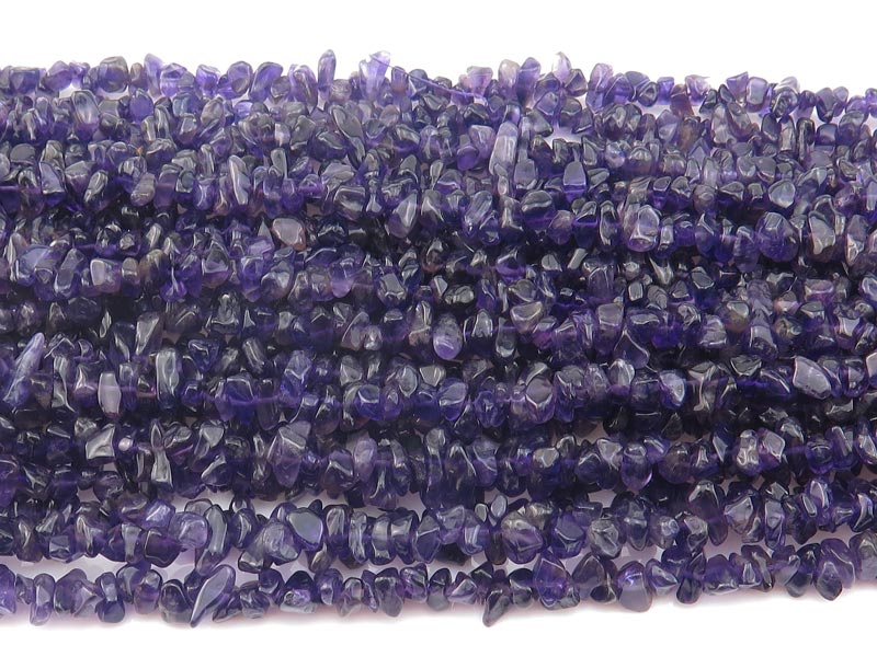 Amethyst Chip Beads ~ 34'' Strand