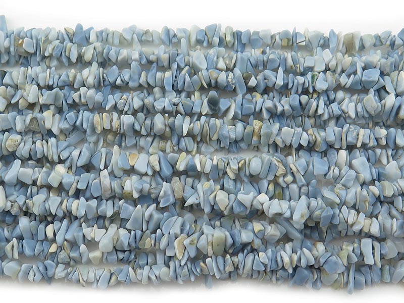 Blue Opal Chip Beads ~ 34'' Strand