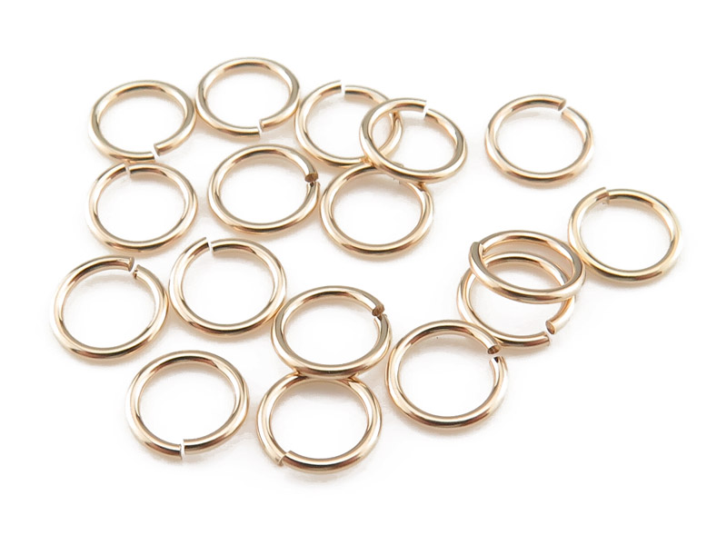 Gold Filled Open Jump Ring 5mm 22ga Pack of 10