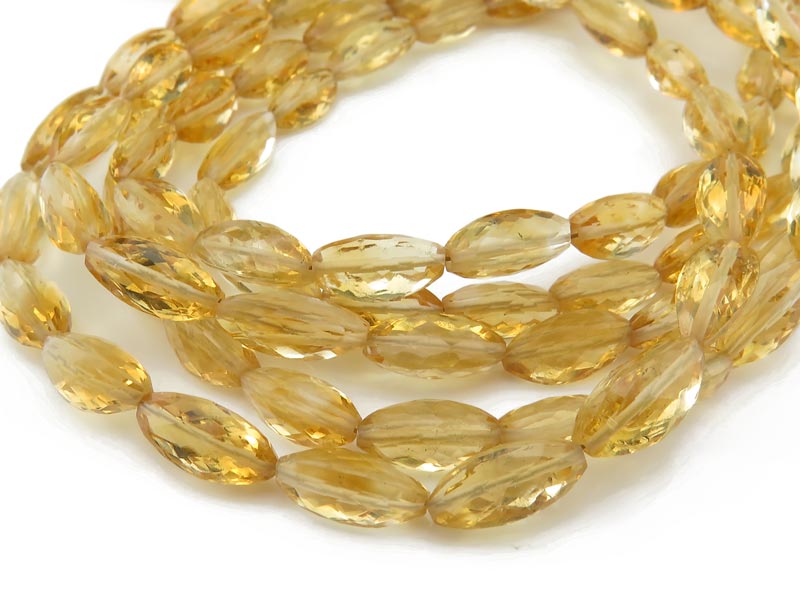 AA+ Citrine Faceted Nugget Beads 10-12mm ~ 8'' Strand