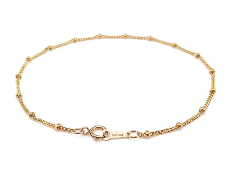 Gold Filled Satellite Chain Bracelet ~ 7''