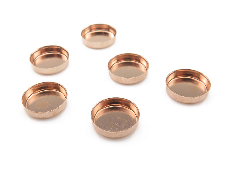 Rose Gold Filled Round Bezel Cup Setting 8mm