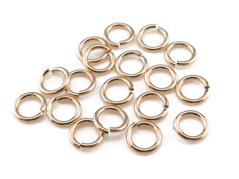 Gold Filled Open Jump Ring 4mm ~ 22ga ~ Pack of 10
