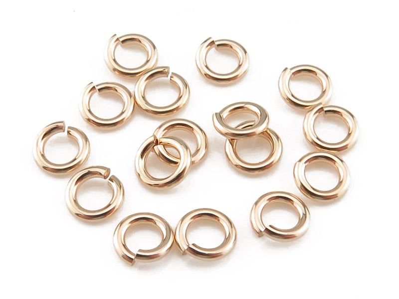 Gold Filled Open Jump Ring 4mm ~ 20ga ~ Pack of 10