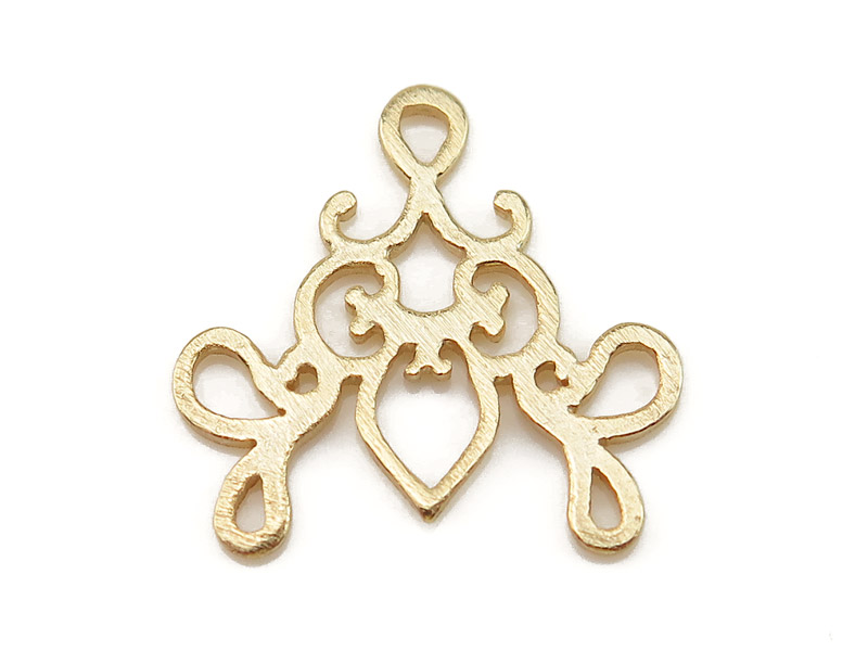 Gold Vermeil Ornate Chandelier 16.5mm