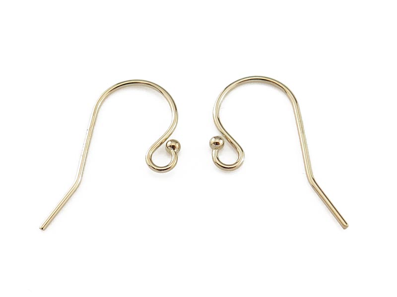 Gold Filled Ball End Ear Wire ~ PAIR