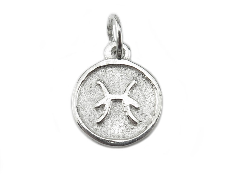 Sterling Silver Zodiac Charm  ~ Pisces